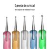 Manicure Haste Espiral de Ponta Dupla Caneta Pontilhada Haste de Cristal Caneta Flor Conjunto de 5 Canetas para Manicure Ferramenta Esmalte de Unha