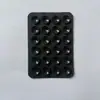 24 Ventosas de Silicona, 24 Ventosas de un Solo Lado, Base Adhesiva Cuadrada, Antideslizante, Estable, Soporte Móvil Movible, Versión Delgada