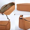 Bolsa de Hombro Cruzada de Cuero de Vaca TOGO de Capa Superior con Diseño de Costura de Moda para Mujer, Versátil, Gran Capacidad, para Debajo del Brazo