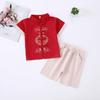 Ropa para Niños Hanfu Vestido para Bebé de un Año Traje Tang Chino de Manga Corta para Bebé Moda Nacional Infantil Traje Bordado Vintage Verano