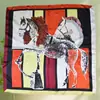 Lenço de Seda 90cm para Mulheres, Lenço Quadrado de Cetim com Toque de Luxo, Moda Coreana Versátil Lenço de Pescoço Profissional, Touca, Xale Estampado Vintage