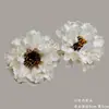 Flores Artificiales Champagne, Rosas y Hortensias Realistas de Alta Gama, Venta al por Mayor para Decoración de Bodas, Materiales DIY para Arte Floral