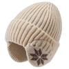 Gorro de invierno con forro polar, de lana gruesa, tejido a mano, para ciclismo al aire libre, cálido, con protección para los oídos, resistente al frío, para hombre, venta al por mayor