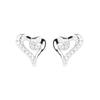 Aretes de Corazón Estilo Coreano Aretes de Plata Esterlina S925 Aretes Simples y Versátiles para Mujeres Venta Directa de Fábrica Aretes Corea