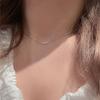 Collar de Gota de Agua de Plata Esterlina S925 para Mujer Lujo Ligero de Alta Gama Colgante Cadena Clavícula Popular en Internet ins Regalo para Novia Combinable