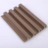 Grelha de Fibra de Bambu PVC Luxo Leve Textura de Madeira Imitação 160 Oca Pequena Placa de Parede Alta com Sulcos Côncavos e Convexos Fabricante Impermeável Parede Interna