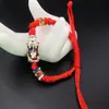 2018 exportação comércio exterior corda vermelha cor de transferência pulseira de mão corajosa lingote de prata corajoso pulseira para amantes homens e mulheres atacado