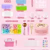 Color transparente cera de gelatina amasado música diy bolsa de material traje molde juguete descompresión para niños artefacto de descompresión para niña