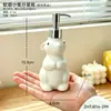 Frasco Fofo de Desinfetante para Mãos Tipo Pressão de Coelho para Banheiro de Casa Dispenser de Sabonete Líquido Shampoo Frasco Dispenser Criativo Moderno