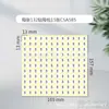 Adesivos do Alfabeto Inglês Abcd 26 Letras Maiúsculas Número de Série Redondo 13mm Etiqueta Fundo Branco Número de Código Autoadesivo