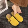 Zapatos Mocasines de Suela Gruesa Estilo Birkenstock para Mujer, Novedad Versátil Moda Primavera y Otoño 2026 Zuecos Mocasines Cómodos de Suela Suave