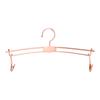 Percha de Ropa Color Dorado con Ganchos Ampliados, Pinzas Móviles, Pinzas para Ropa Antideslizantes Electroplateadas Color Oro Rosa