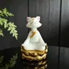 Adorno de Resina Estilo Chino Nuevo Noreste: Zorro de Nueve Colas y Hada Amarilla en Estilo Zen para Decoración de Mesa de Té en Casa, Venta al por Mayor
