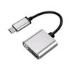 Adaptador de Fone de Ouvido Analógico Adequado para Huawei Xiaomi Carregamento Conversor Dois-Em-Um Telefone Celular Android Interface Tipo-C