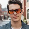 Nuevas gafas de sol punk versátiles de estilo europeo y americano con montura grande ovalada para vacaciones al aire libre, deportes y conducción, gafas de moda transfronterizas