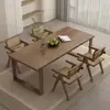 Mesa de Jantar do Mesmo Estilo, Mesa de Madeira Maciça, Escrivaninha para Uso Doméstico, Conjunto de Mesa e Cadeiras de Jantar em Madeira de Freixo