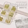 Accesorios para arte de uñas: tachuelas de pentagrama, decoraciones de uñas usables tridimensionales huecas simples en oro y plata