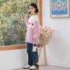 Suéter para Niñas Ropa de Otoño 2025 Nuevo Estilo Suéter Jersey para Niños Grandes Celebridad de Internet Tejido Otoño e Invierno Camiseta Interior para Niños