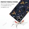 Estilo Europeo Sombrero de Bruja de Halloween Estampado de Gato Negro Funda para Teléfono para Samsung Alta Calidad Impresión UV Mate Suave