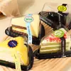 Caja para pastel triangular caja para pastel de lasaña horneado 6 pulgadas 8 pulgadas caja para cortar pastel de mousse caja de embalaje desechable