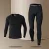 Mallas de Invierno para Hombre, Alta Elasticidad para Entrenamiento, Forradas de Felpa, Cálidas, Ajustadas, Pantalones de Yoga Tiburón, Secado Rápido para Deportes y Running en Otoño e Invierno