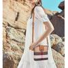 Atacado de fábrica bolsa feminina 2024 nova coreana fivela xadrez bolsa balde feminina transfronteiriça bolsa de ombro mensageiro moda