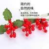 Fruta Vermelha Pequena Simulada Fruta da Fortuna Flor de Véspera de Ano Novo Decoração de Natal Decoração de Mesa para Casa Flor Artificial Fruta Vermelha Pequena