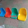 Cadeiras de Assento Temporário de Três Lugares com Superfície Plástica Fosca Brilhante para Shoppings, Podem Ser Combinadas com Cores, Adequadas para Entradas de Farmácias e Barbearias