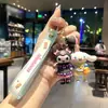 Lindo llavero de Sanrio con colgante de muñeco de dibujos animados para coche, accesorios para bolso, adornos colgantes, pequeño regalo al por mayor
