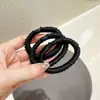 Ligas para el Cabello Suaves Versátiles de Alta Elasticidad No Dañinas Estilo Coreano, Cuerdas Suaves de Satén para el Cabello, Bandas Elásticas con Acabado de Alta Gama, Ligas Gruesas para el Cabello
