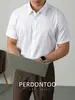Camisa de Manga Corta Lenzing Modal con Tacto Fresco para Hombre, Verano 2026, Sin Arrugas, Anti-Arrugas, Color Sólido, Camisa de Negocios de Alta Gama Sin Costuras