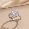 Anillo Exquisito Super Brillante de Circonita para Niñas, Lujo Accesible y Anillo de Apertura Ajustable de Gama Alta, Baño de Oro Real Simple