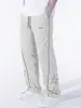 Nuevos Pantalones Bordados con Estrella de Alta Calle Europeos y Americanos Transfronterizos de Amazon para Hombre, Pantalones Deportivos Casuales Estilo Americano