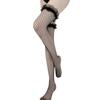 Pinxian lencería sexy medias de encaje sexy hasta el muslo por encima de la rodilla negro blanco calcetines altos de red W22