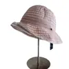 Sombrero de Cubo con Visera Bloque de Color Estilo Hepburn para Mujer, Sombrero de Tela para Protección Solar de Verano, Sombrero de Tela Plegable para Viajes al Aire Libre