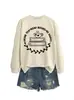 BEBE TÉ LEE LIBROS Amazon Wish Sitio Independiente Moda Casual Elegante Sudadera de Otoño Invierno para Mujer