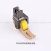 Pie prensatelas de rodillo con cremallera superior para carro plano de computadora Teflón T360T361 izquierdo estrecho derecho ancho pie prensatelas de rueda para máquina de coser
