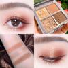 Novo Sakura's Story Sombra de Ojos de Cuatro Colores Sentido Avanzado Principiante Principiante Color Tierra Maquillaje Diario Ligero Paleta de Sombras de Ojos