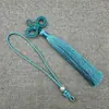 Colgante Conmemorativo de Xiangfei con Nudo de la Paz + Borla de Doble Nudo de Oreja 12cm Borla Insignia Acrílica Colgante Decoración Hecha a Mano