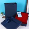 Caixa de Presente Lenço Azul Exquisita Simples Caixa de Embalagem Caixa de Presente de Aniversário Roupas Sapatos Embalados Caixa Vazia