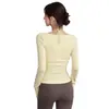 Ropa de Yoga Falsa de Dos Piezas con Cuello Halter Tops Deportivos de Diseño Delgado y Adelgazantes de Manga Larga Otoño Ropa de Entrenamiento Ajustada Venta al por Mayor