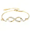 Pulsera de 8 con Diseño Transfronterizo Simple y de Moda Pulsera de Corazón con Diamantes Adornos para la Mano Puesto Callejero Mercado Nocturno Pequeños Productos de Yiwu