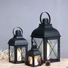 Lanterna de Vela, Suporte de Vela à Prova de Vento, Ornamento de Lâmpada de Vento de Vidro e Ferro, Lâmpada Castiçal Estilo Americano, Lanterna Portátil Vintage, Lanterna de Cavalo, Decoração Suave