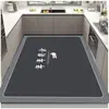 Tapete de Cocina Transfronterizo de Barro Diatomeas Absorbente Secado Rápido Tapete para Pies Resistente a la Suciedad y Fácil de Cuidar Tapete Antideslizante Área Grande Tapete de Piso Completo