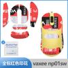 Para mouse sem fio VAXEE AXW adesivos antiderrapantes NP01S NP-01SW adesivos absorventes de suor impressão película protetora com tudo incluído