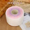 Fio de algodão mercerizado degradê em formato de bolo, fio de oito cabos tecelado à mão, multicolorido, não forma bolinhas, respirável para manta e xale