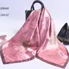 Oferta Especial Seda de Hangzhou Sedas y Satines Bufanda Cuadrada Grande de 90 cm Bufanda de Seda Simulada Bufanda Versátil para Mujer Chal Delgado de Primavera y Otoño Protección Solar