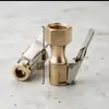 Bomba de Aire para Coche Adaptador de Boquilla de Aire de Rosca Americana Accesorios para Bomba de Aire para Coche Cabezal de Conversión Rápida Clip Boquilla de Aire