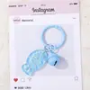 Llavero Colgante de Cuentas Transparente Brillante Colorido Pez Pequeño Campana Llavero Fresco Dibujos Animados Pequeño Accesorio En Stock Envío Directo