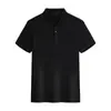 Camisa tipo polo de trabajo personalizada hecha de piqué imitación algodón, con logo estampado, color liso, cuello acanalado, mangas cortas, camisa publicitaria hecha a medida